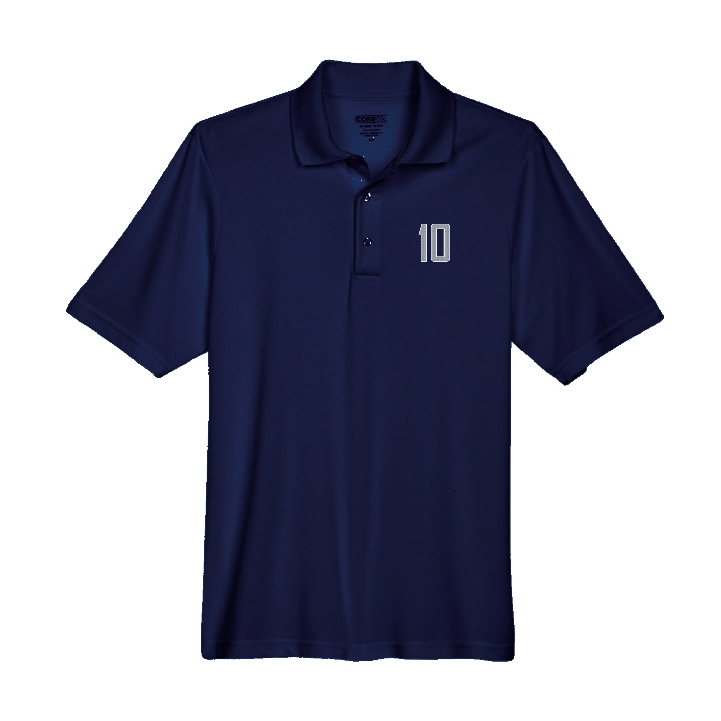 Performance Polo — Front Shirsy in Navy