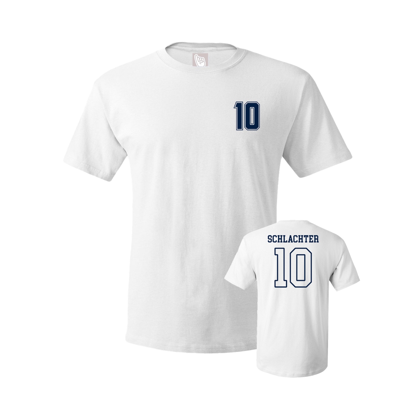 Youth Tee — Chest Back in White
