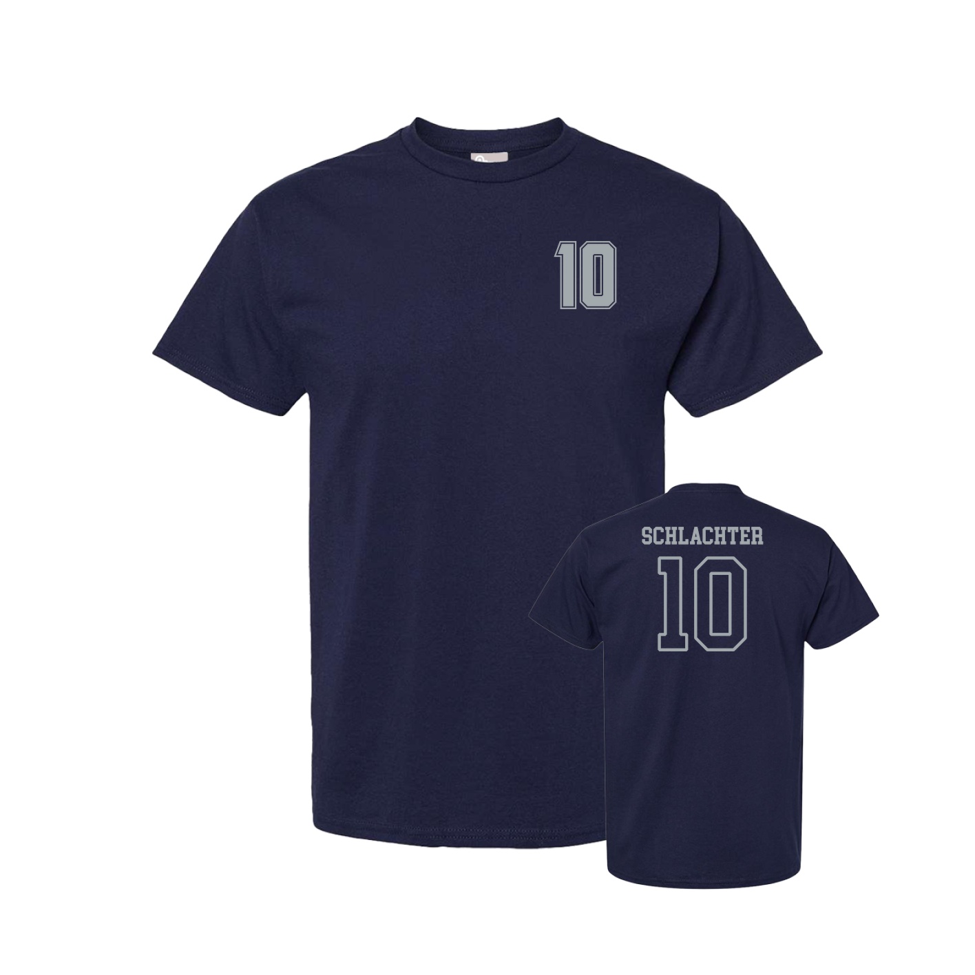 Youth Tee — Chest Back in Navy