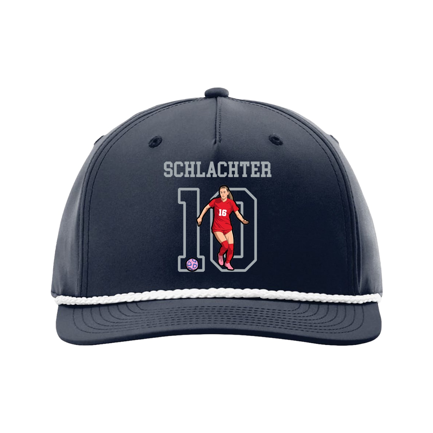 Five-Panel Classic Rope Cap — Shirsey in Navy