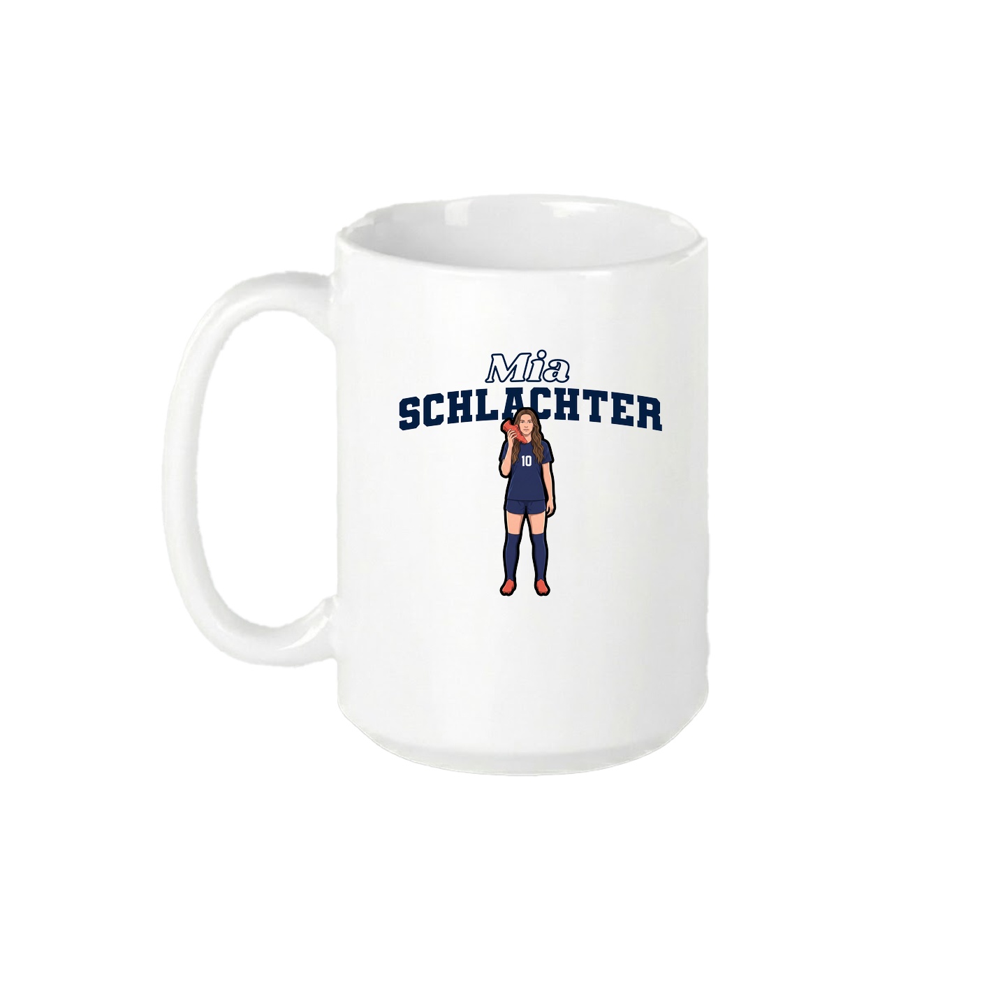 15oz Coffee Mug — Name Arch in White