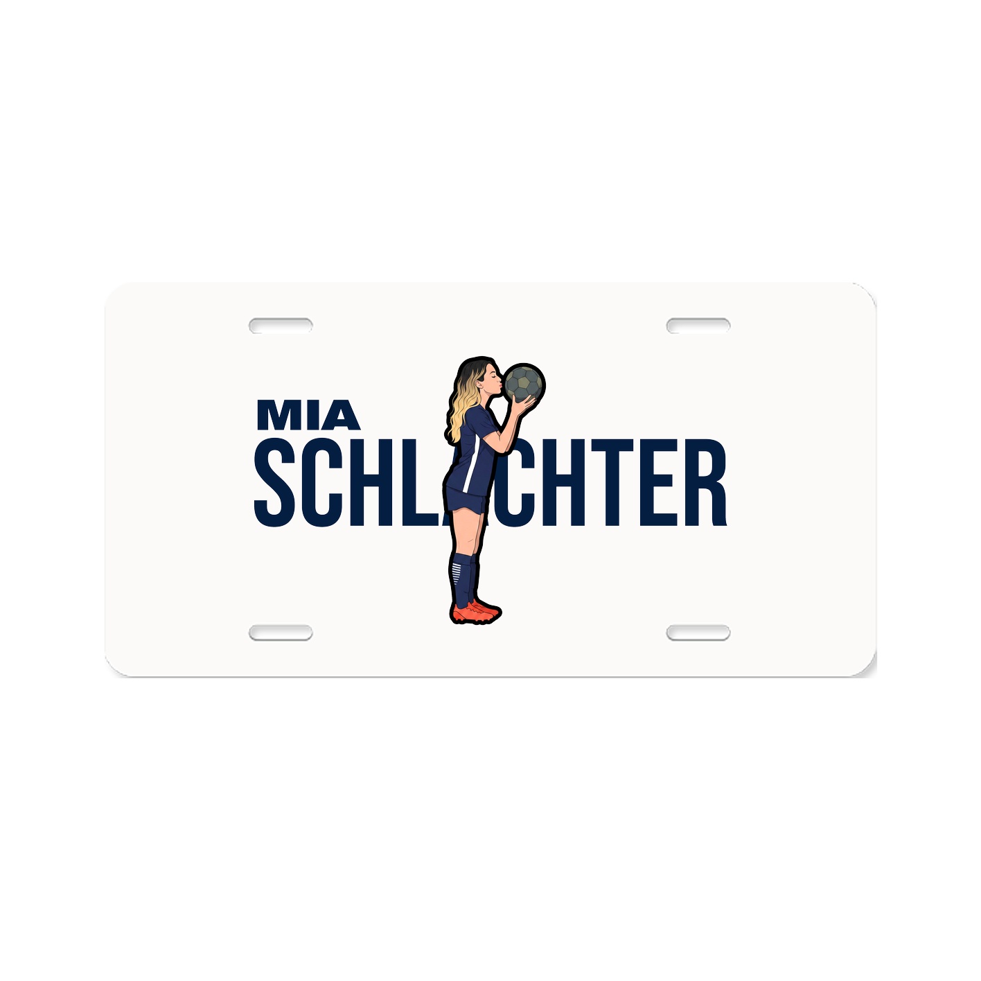 License Plate — Player Name in Classic
