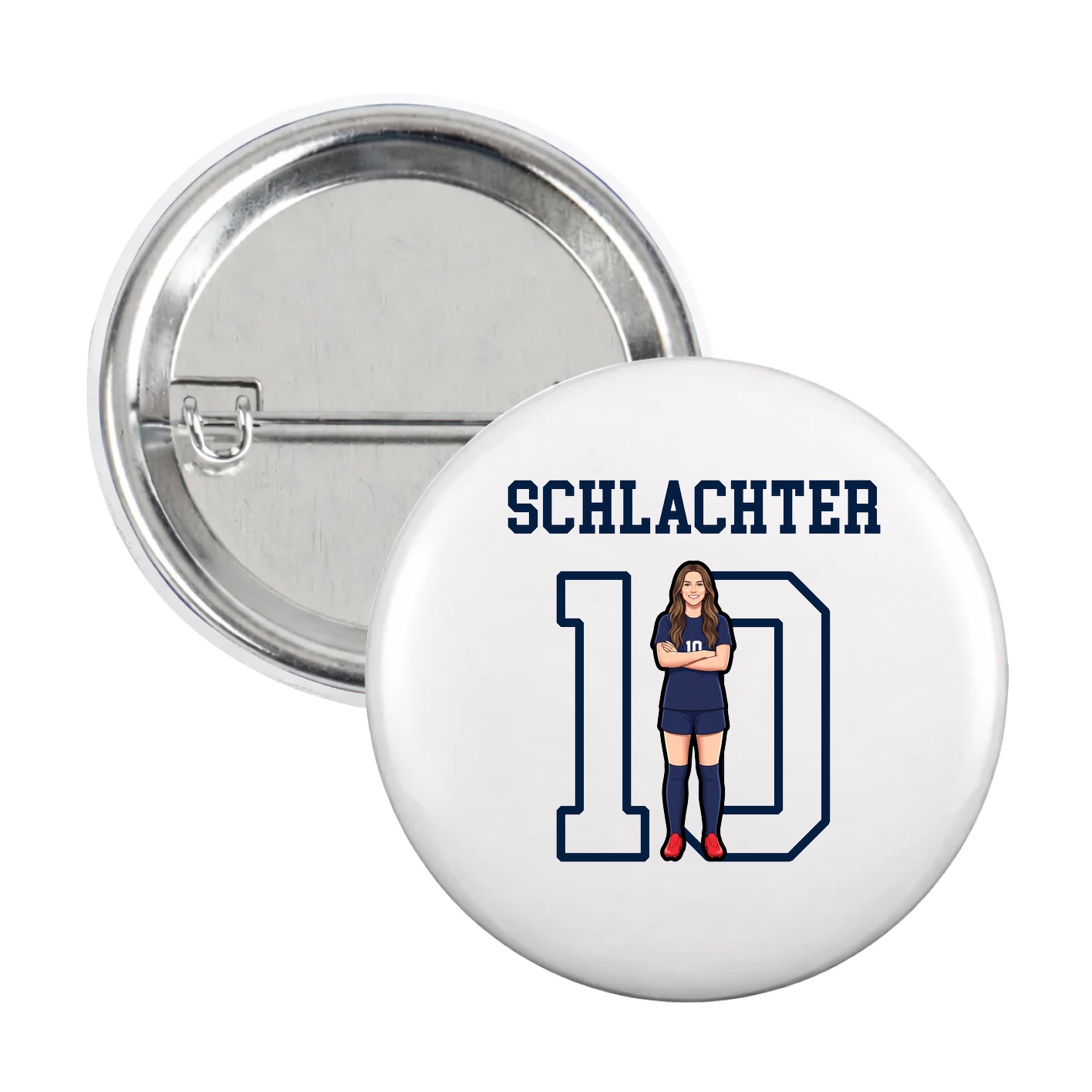Game Day Button — Shirsey in White