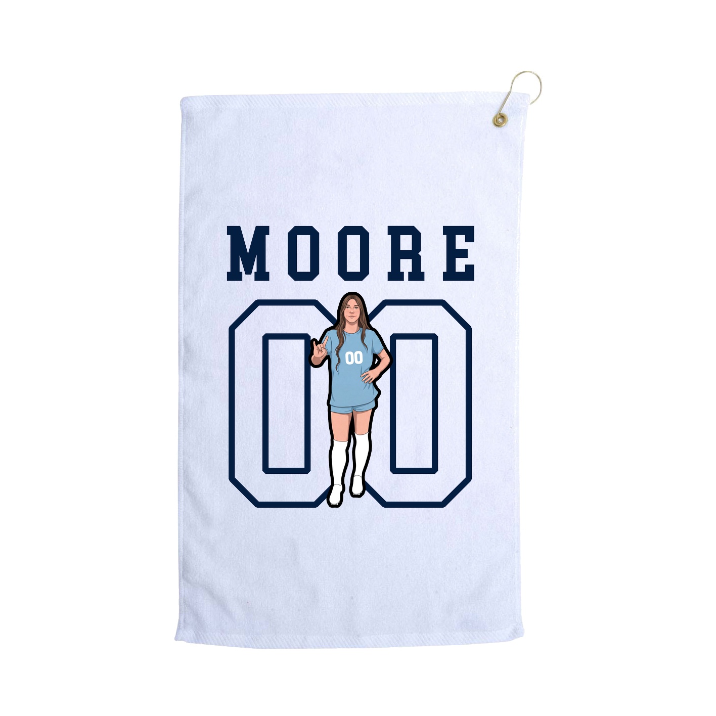 Golf Towel — Shirsey in White