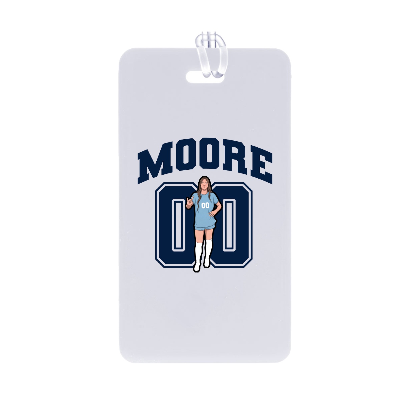 Bag Tag — Number in Classic