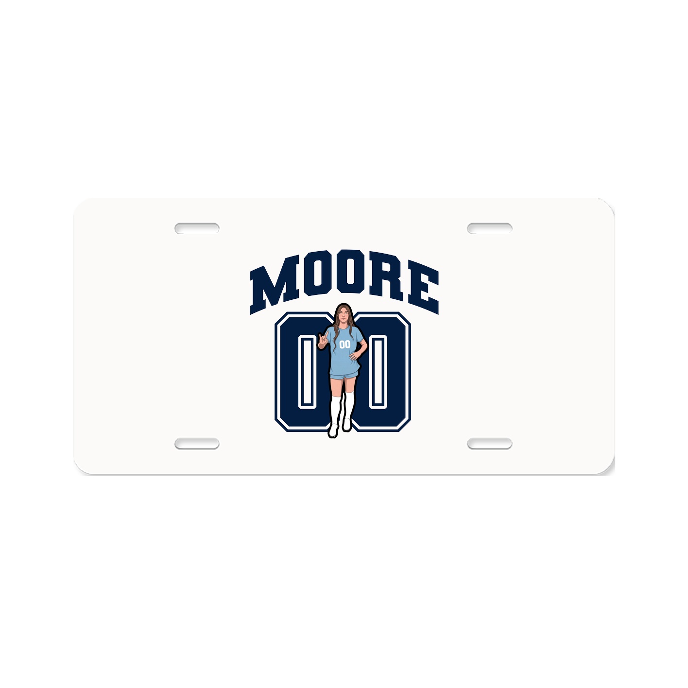 License Plate — Number in Classic