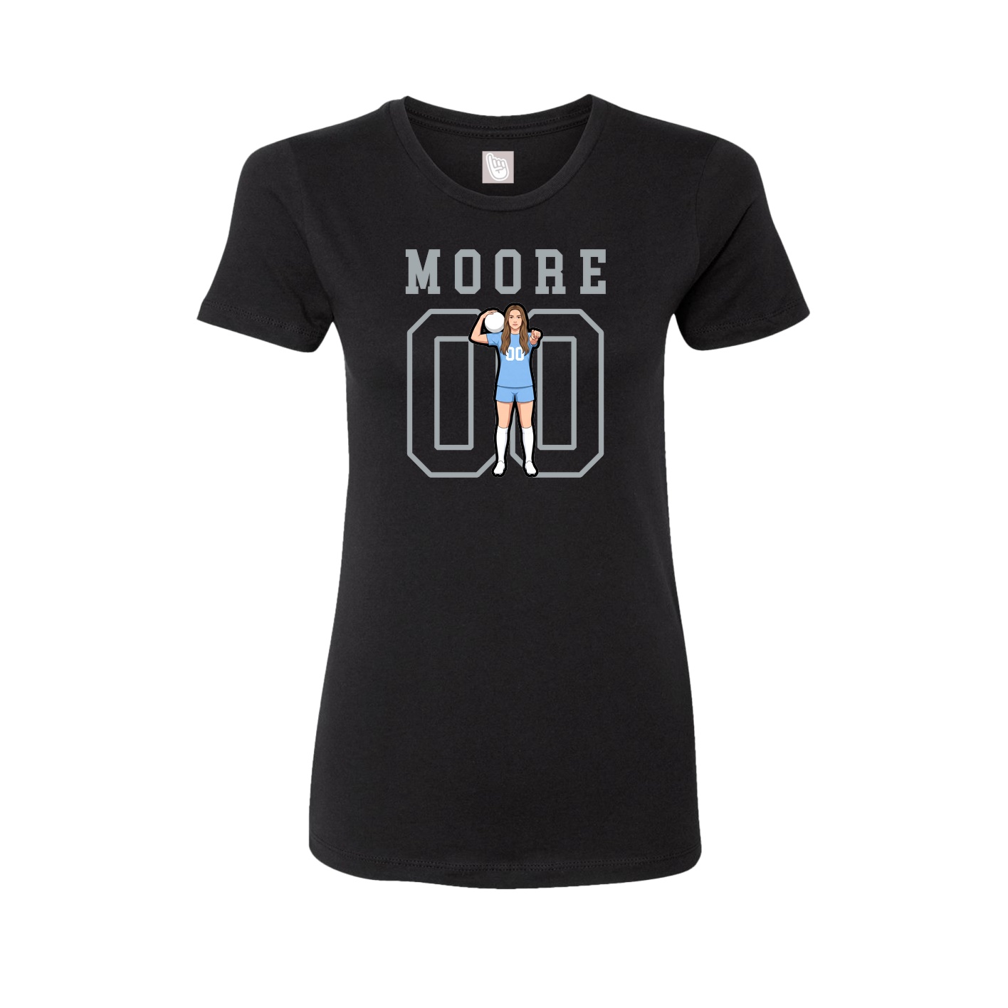 Fitted Women's Tee — Shirsey in Black