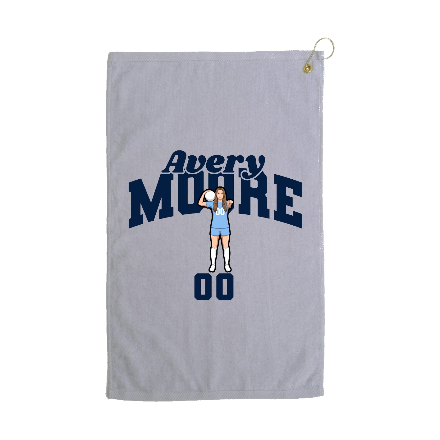 Golf Towel — Signature Arch in Grey