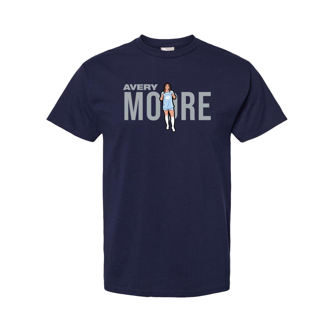 Youth Tee — Player Name in Navy
