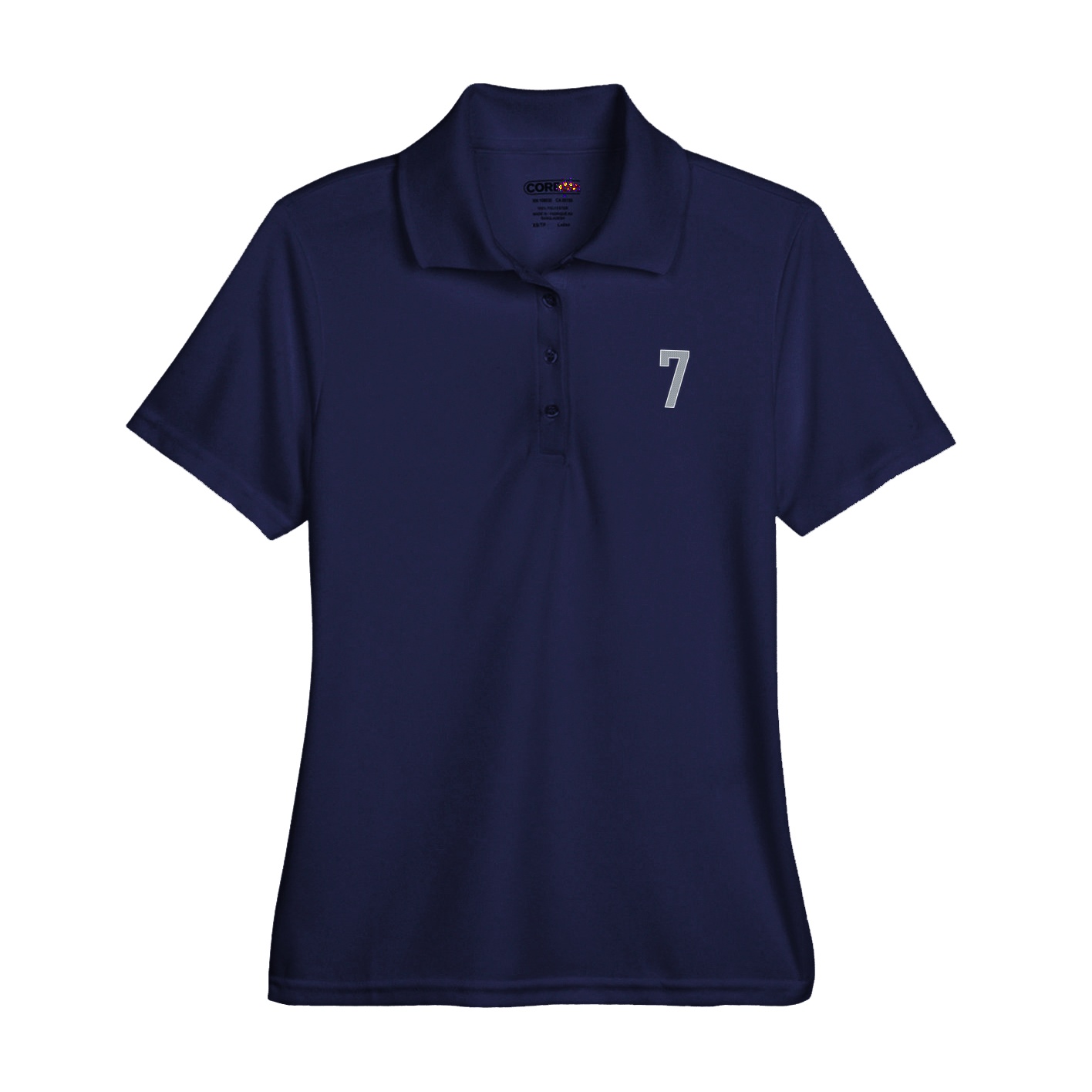 Womens Performance Polo — Front Shirsy in Navy
