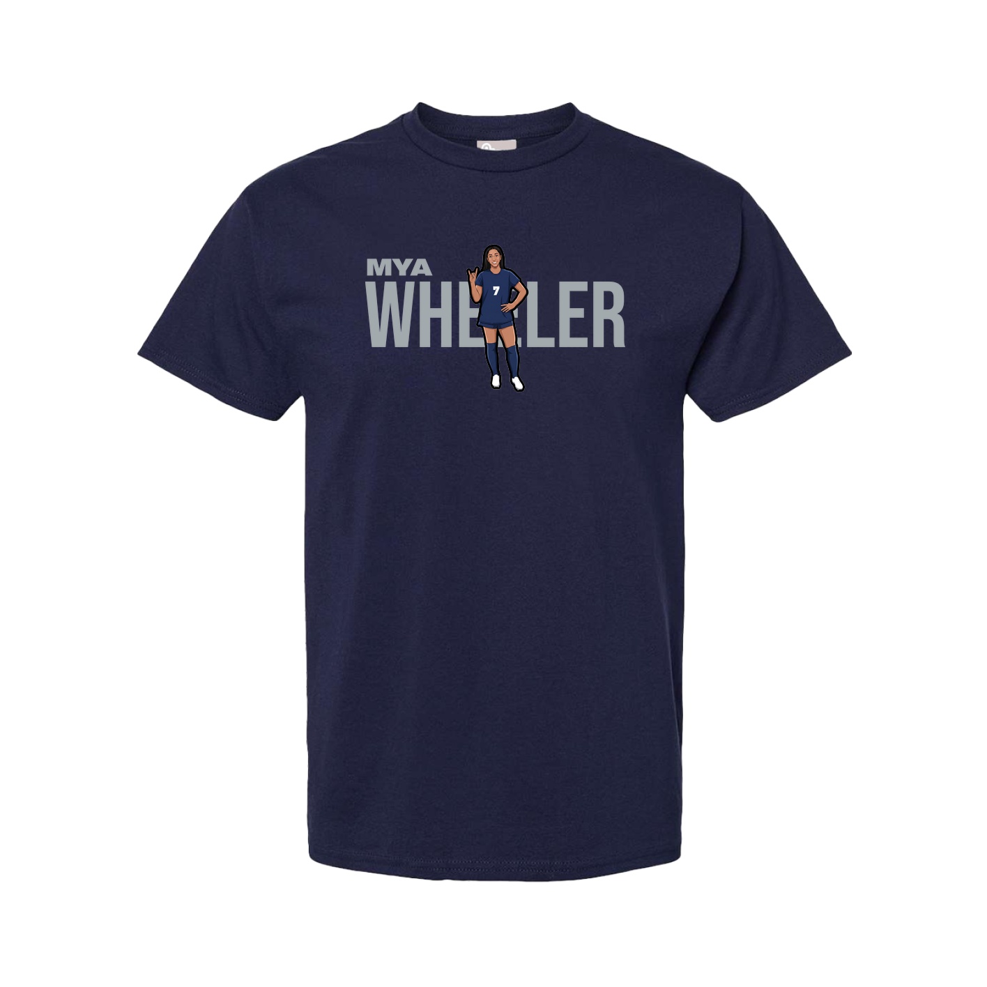 Tee — Player Name in Navy