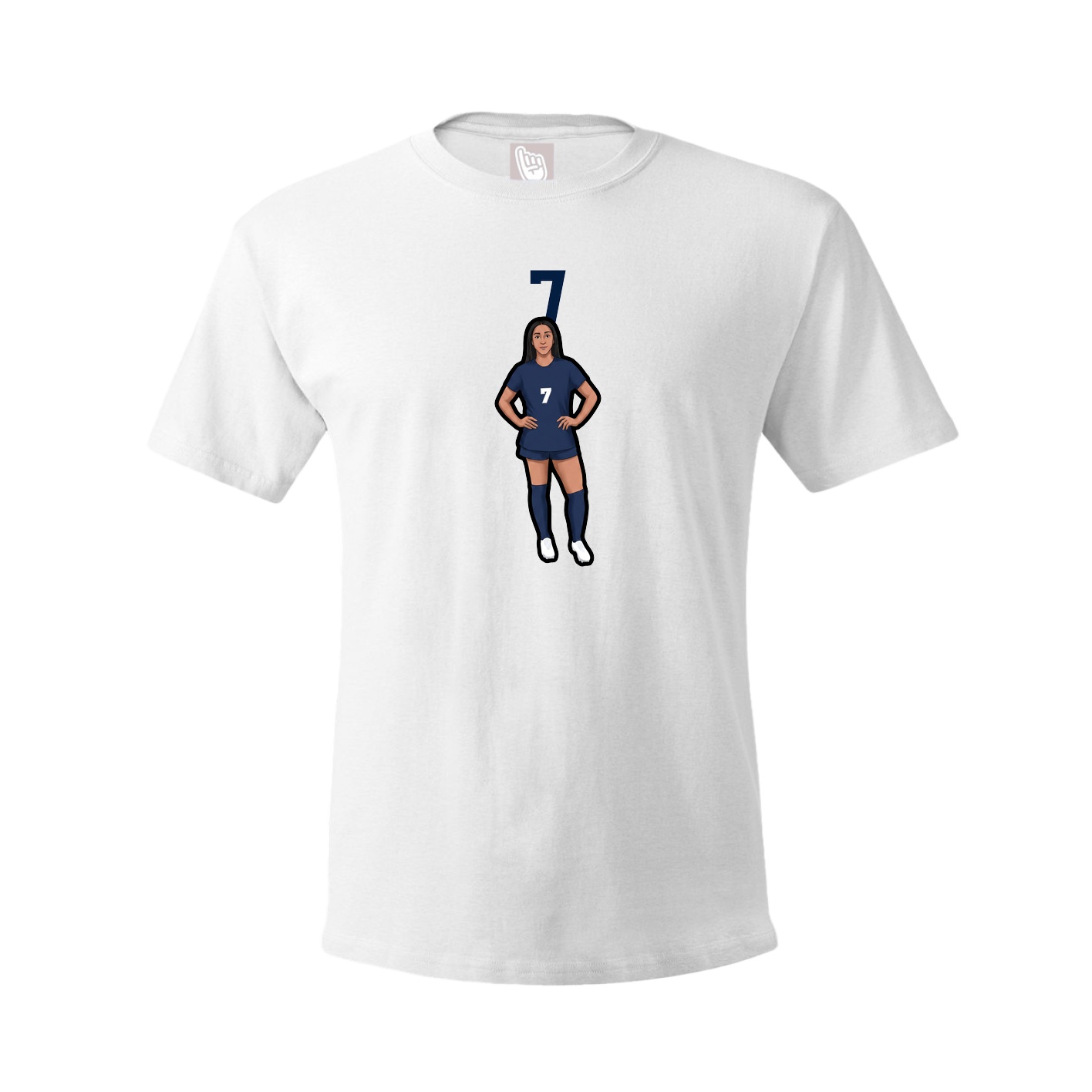 Tee — Number Top in White