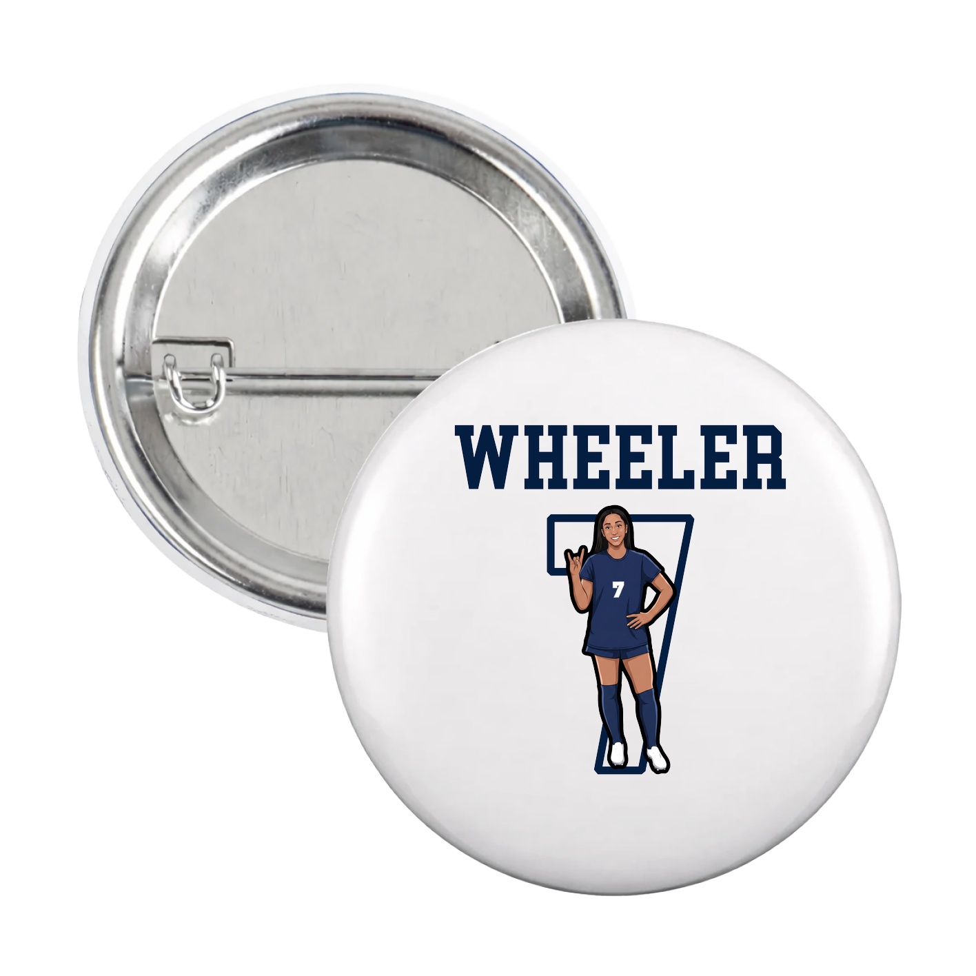 Game Day Button — Shirsey in White