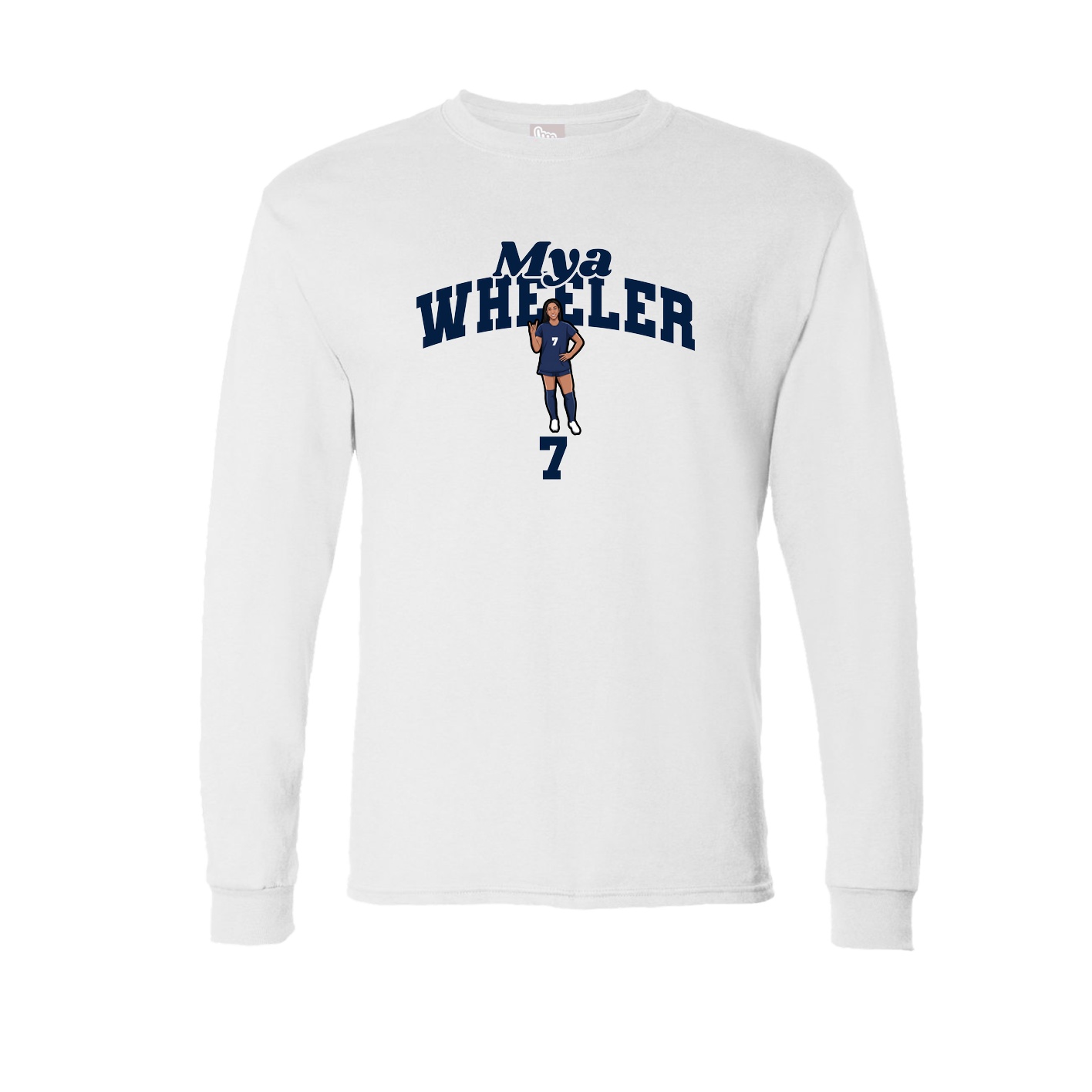 Long Sleeve Tee — Signature Arch in White
