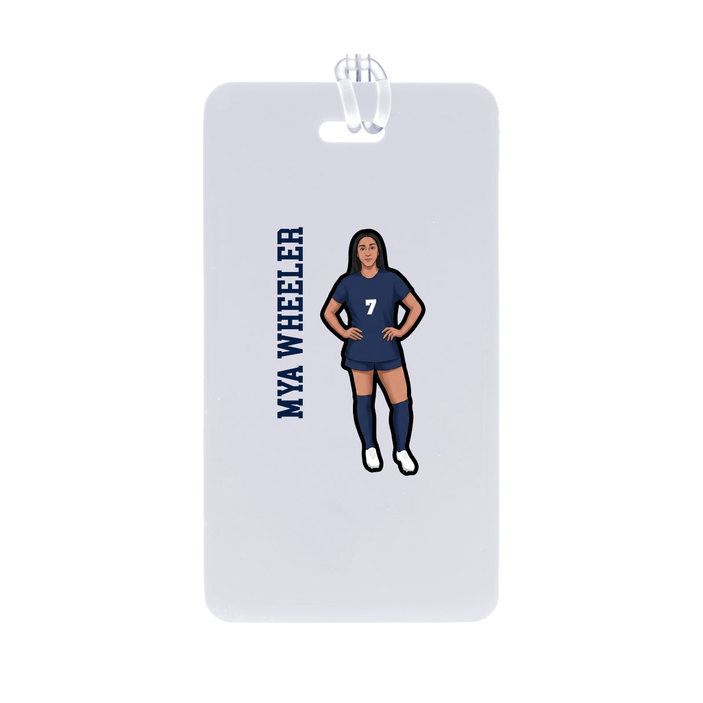 Bag Tag — Name Vertical in Classic