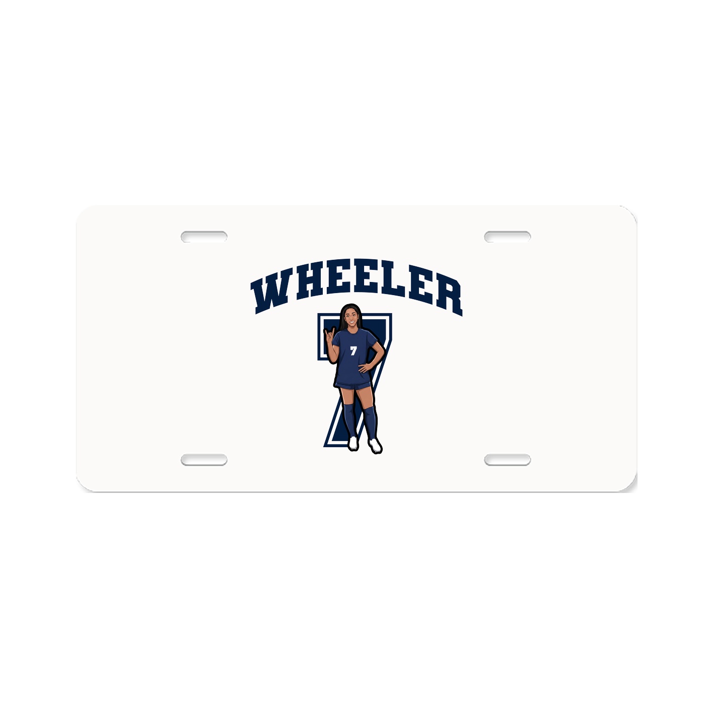 License Plate — Number in Classic