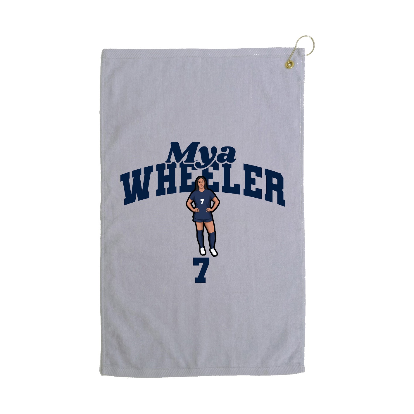 Golf Towel — Signature Arch in Grey