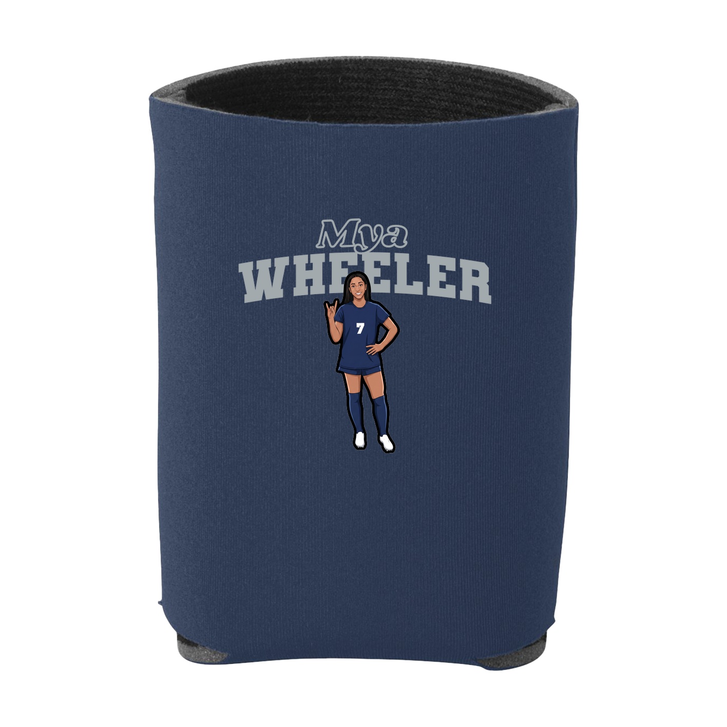 Can Holder — Name Arch in Navy