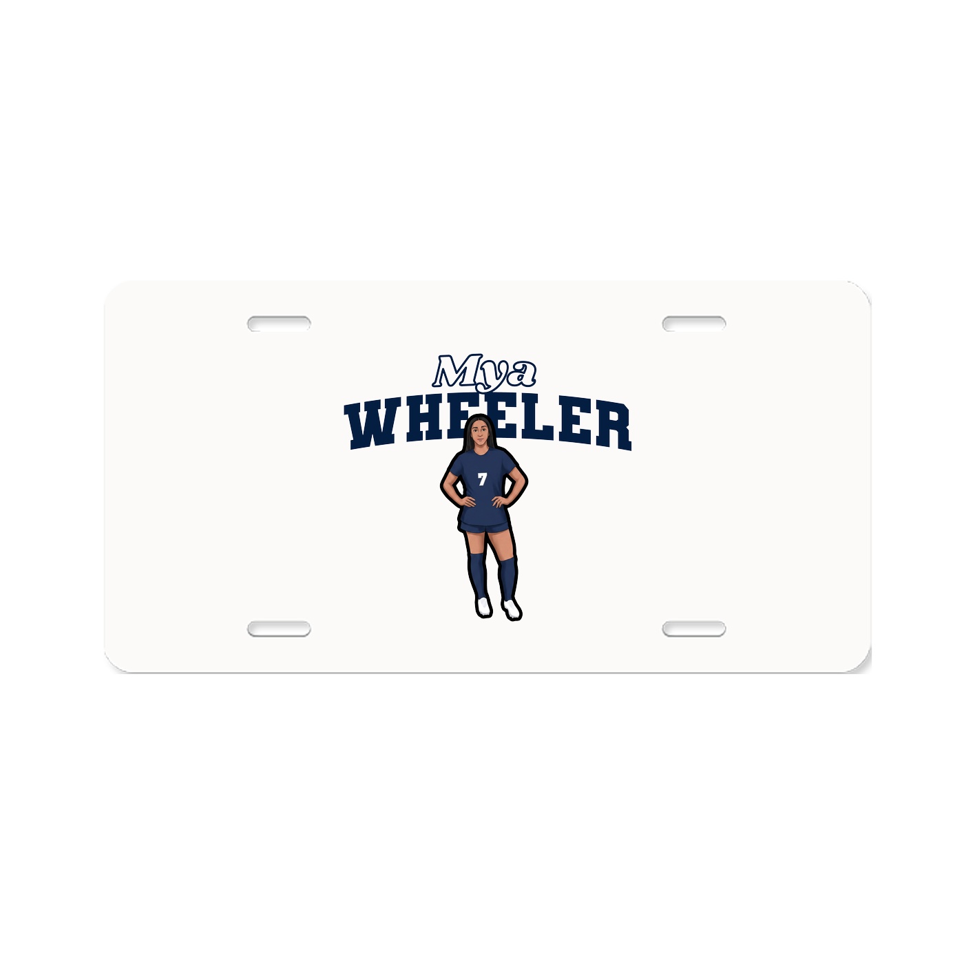 License Plate — Name Arch in Classic