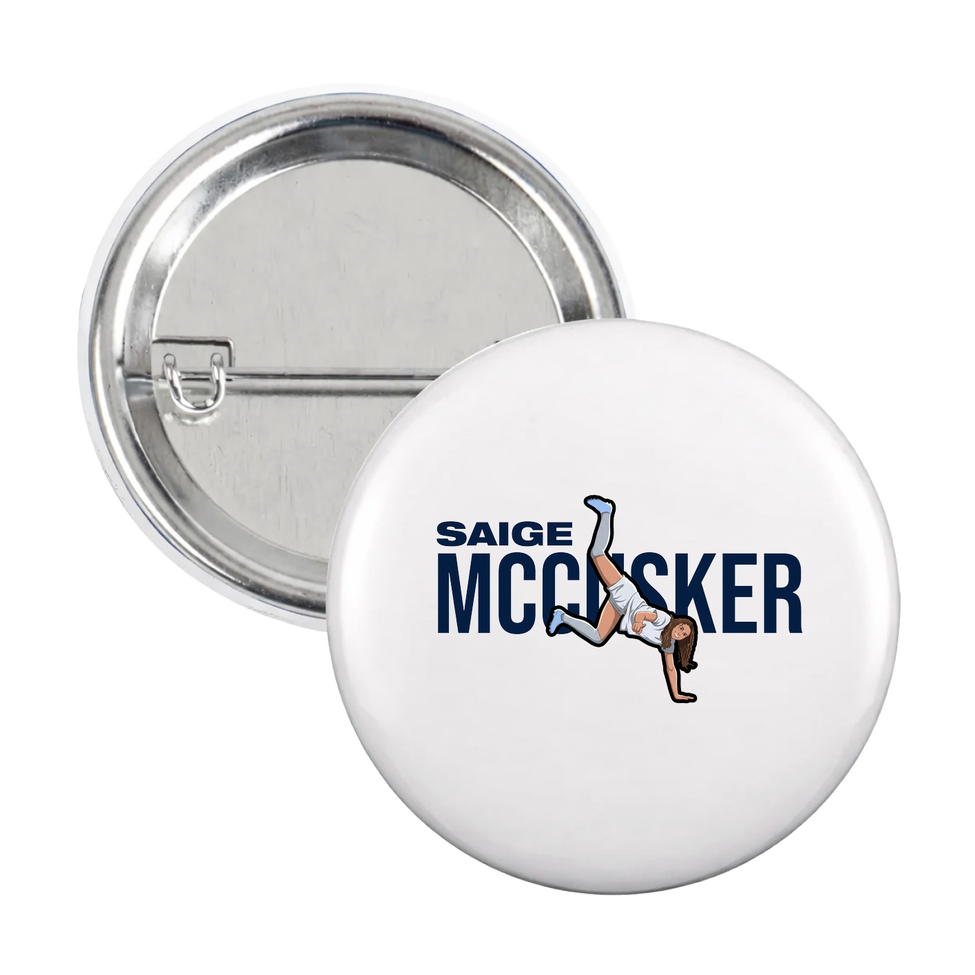 Game Day Button — Player Name in White