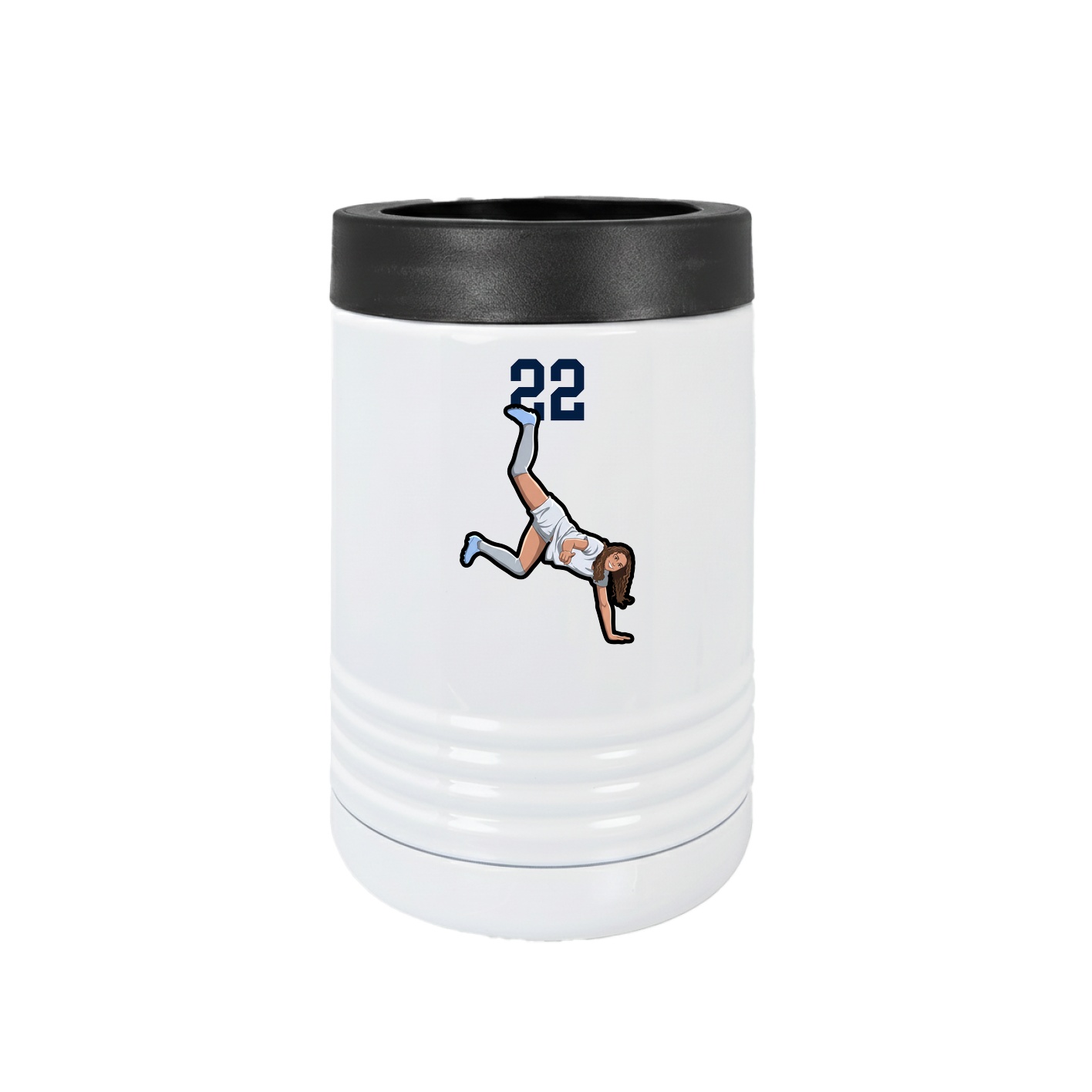 Beverage Holder — Number Top in White
