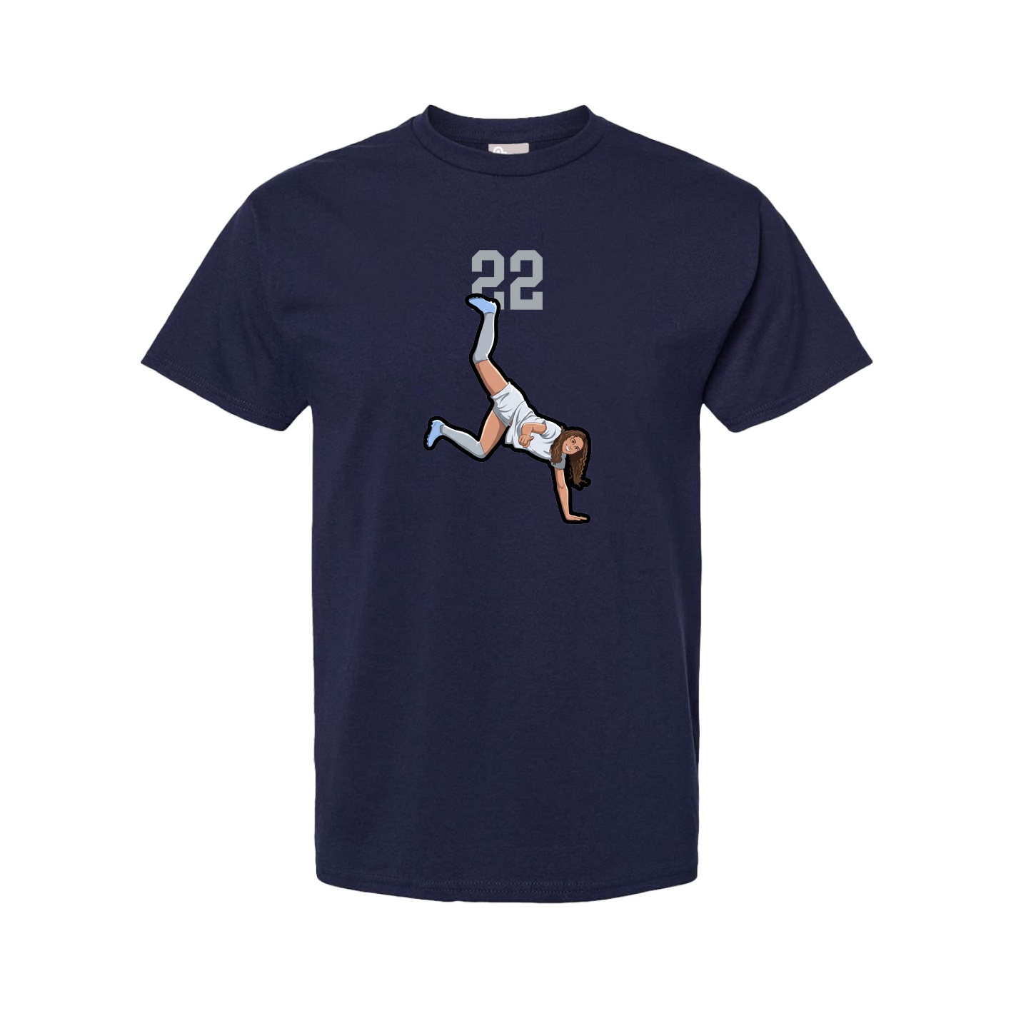 Youth Tee — Number Top in Navy