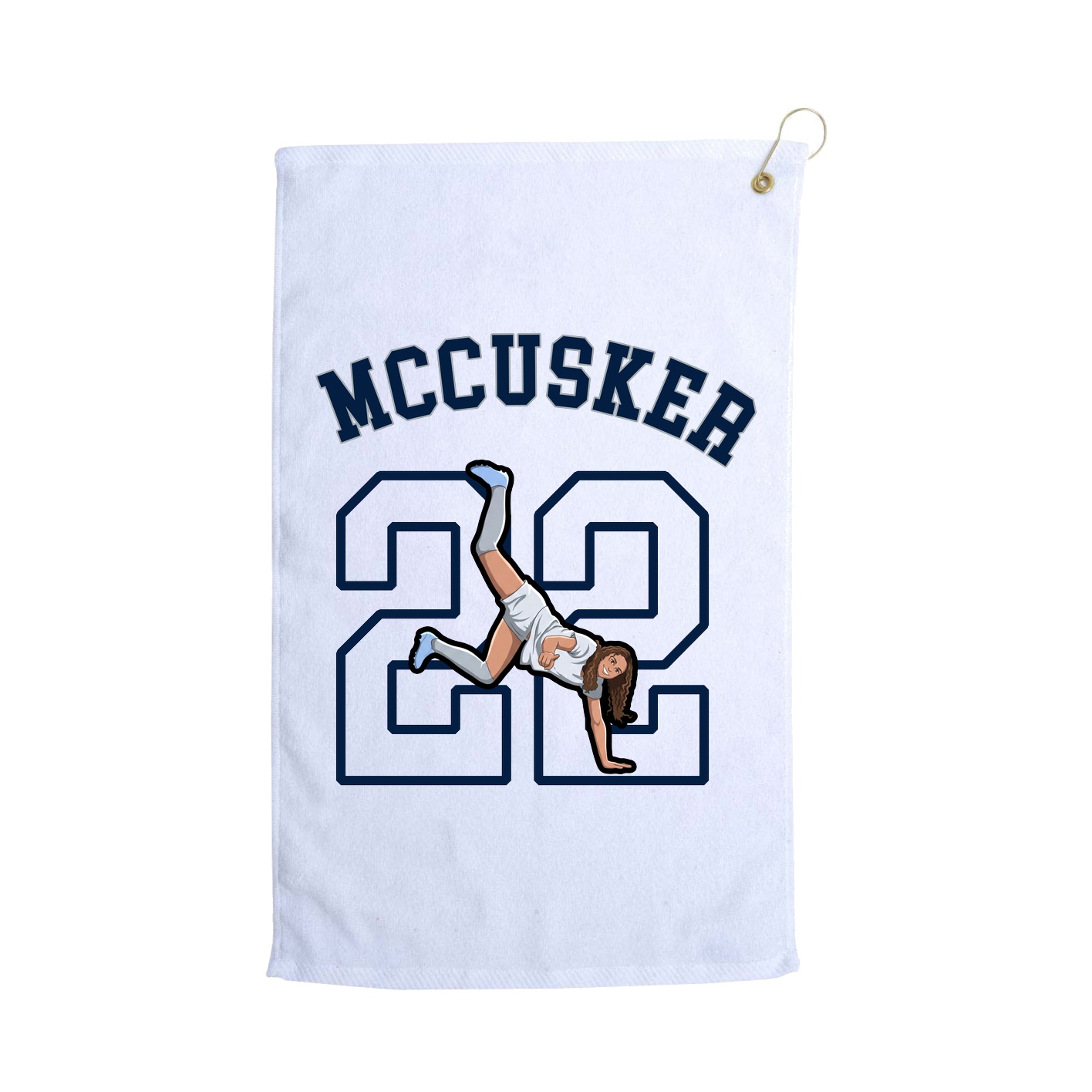Golf Towel — Shirsey Arch in White