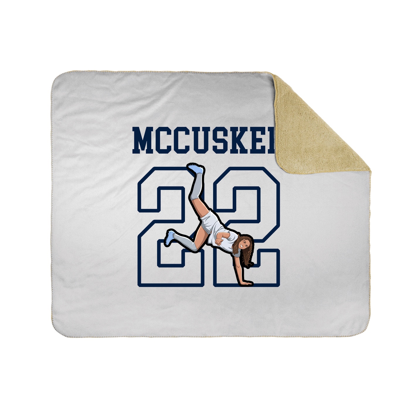 Throw Blanket — Shirsey in White