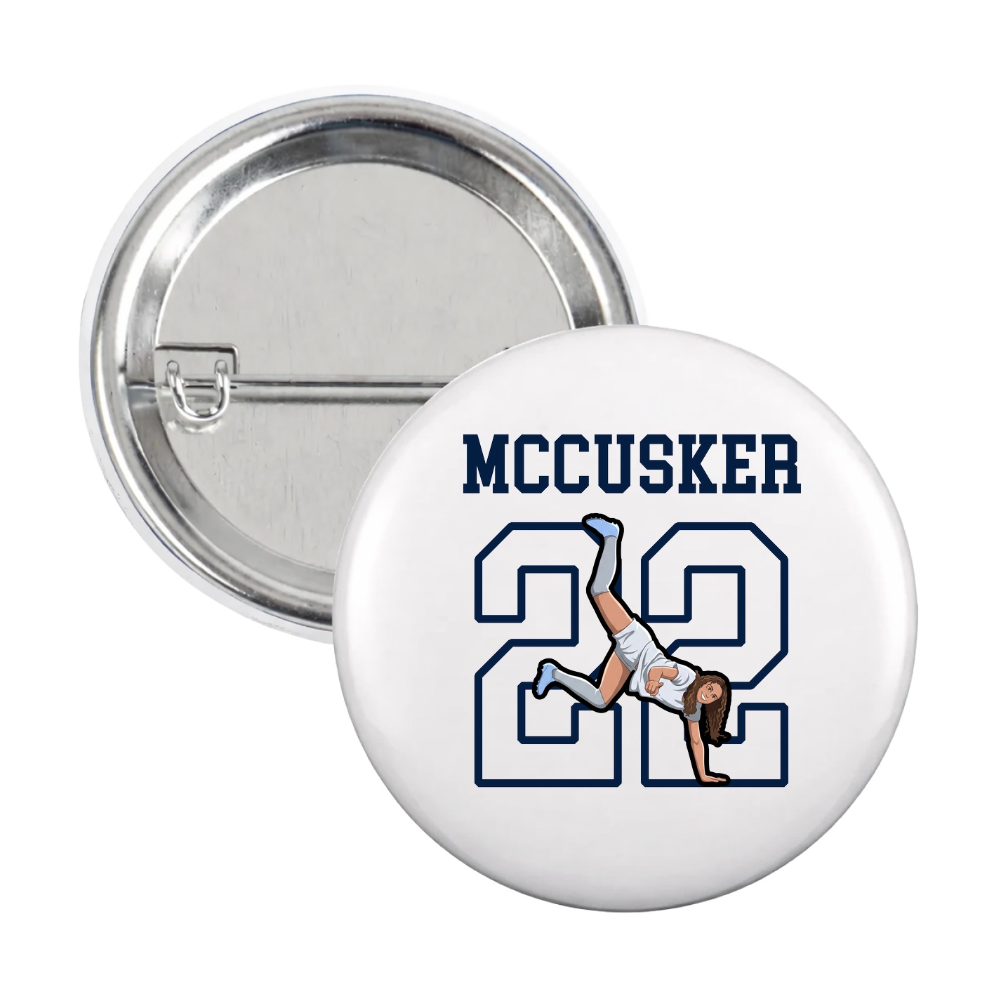 Game Day Button — Shirsey in White