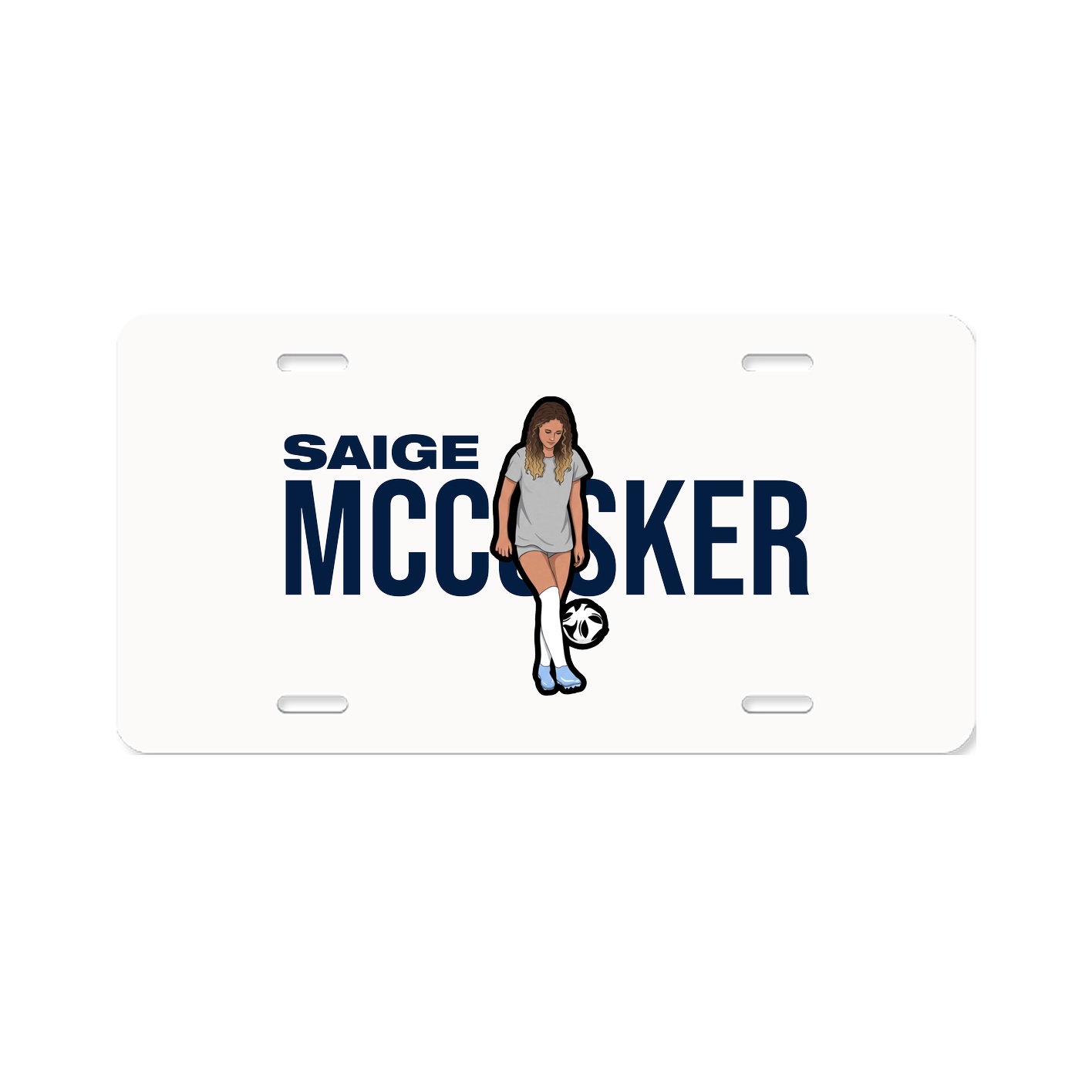 License Plate — Player Name in Classic