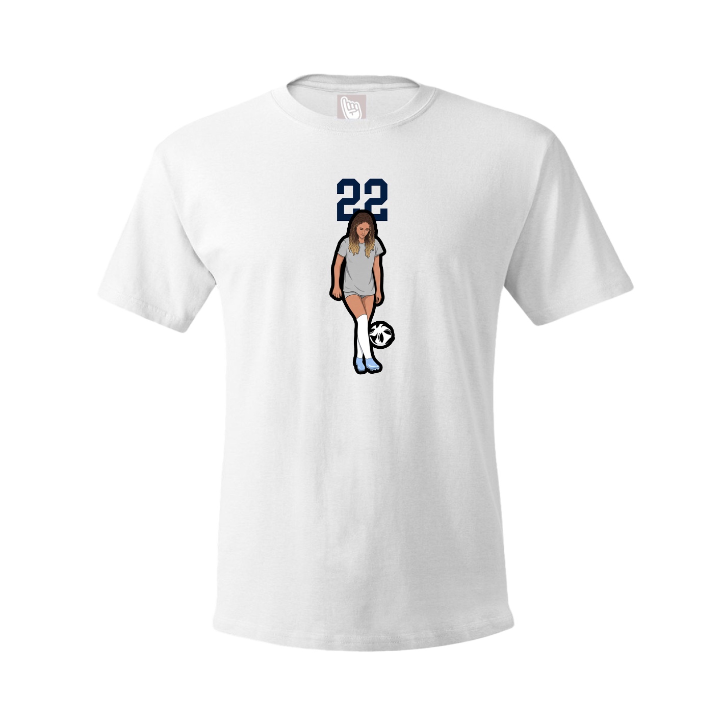 Tee — Number Top in White