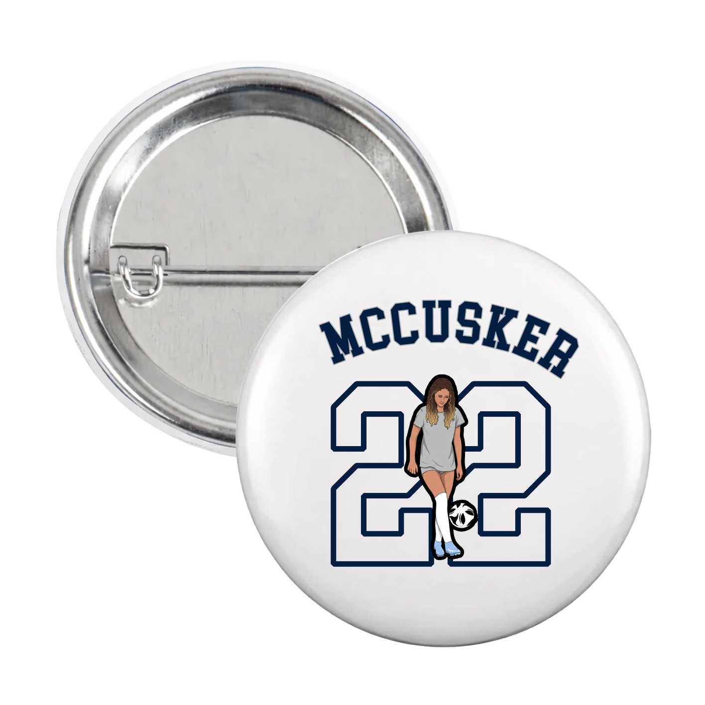 Game Day Button — Shirsey Arch in White