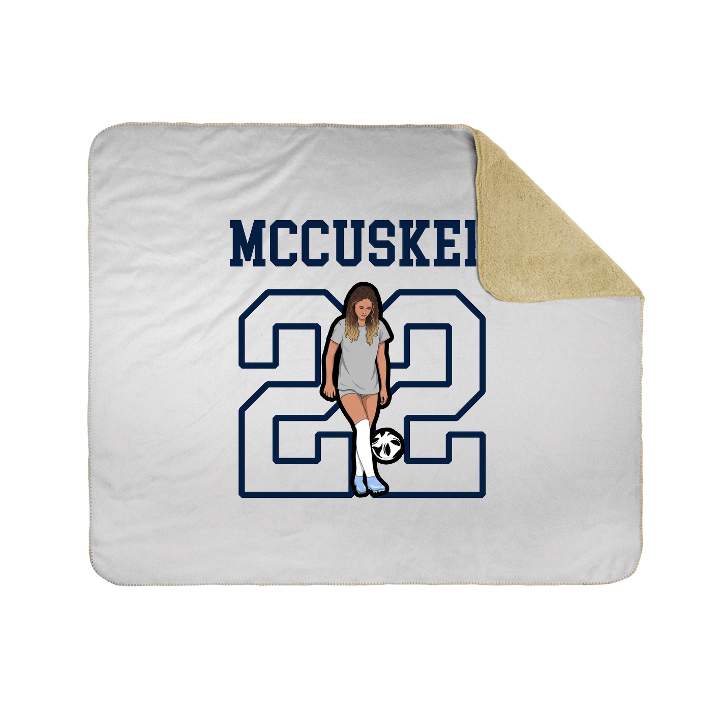 Throw Blanket — Shirsey in White