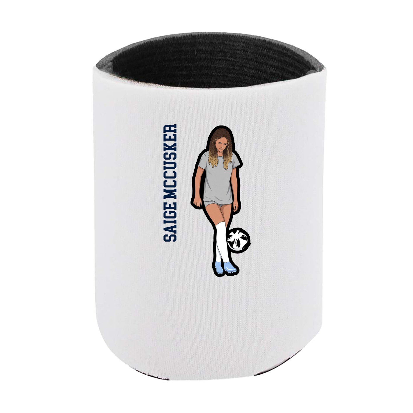 Can Holder — Name Vertical in White