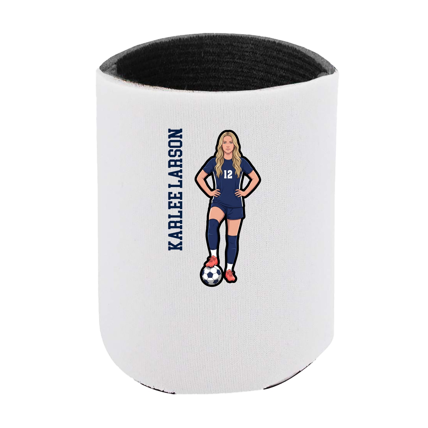 Can Holder — Name Vertical in White