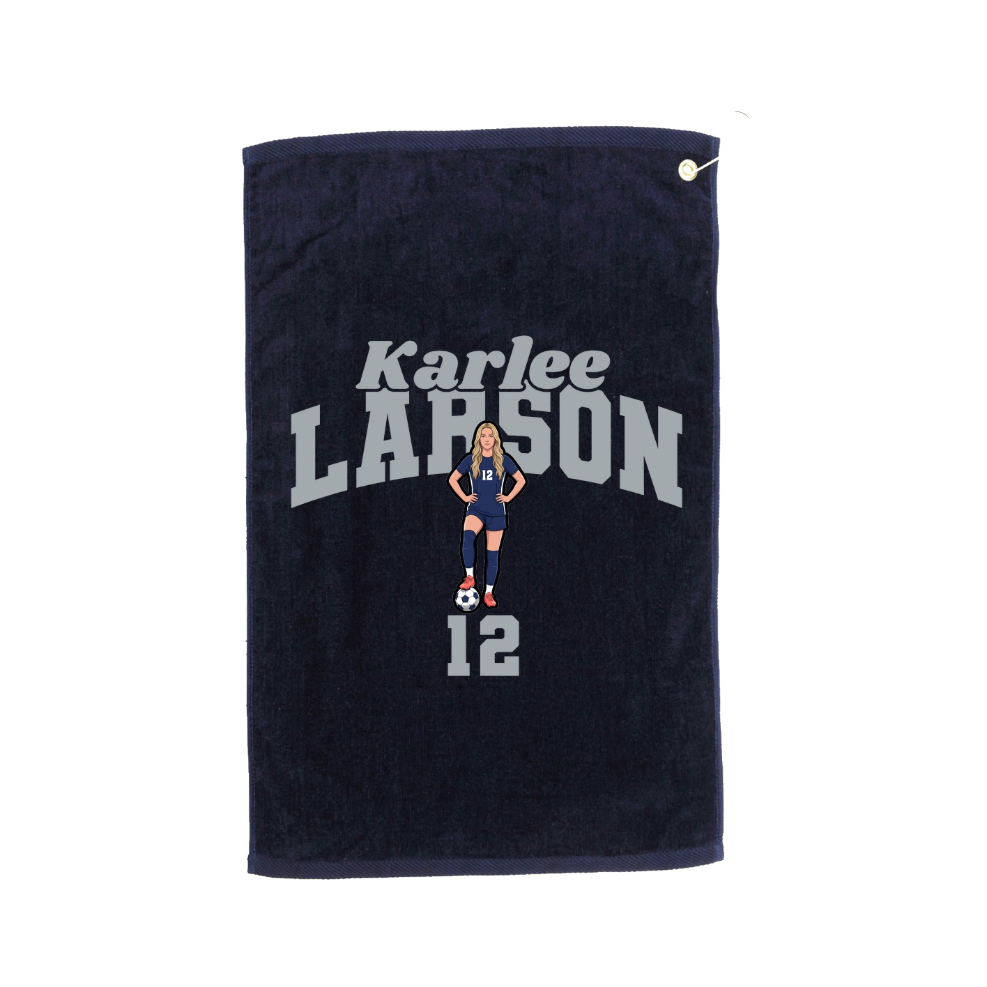 Golf Towel — Signature Arch in Navy