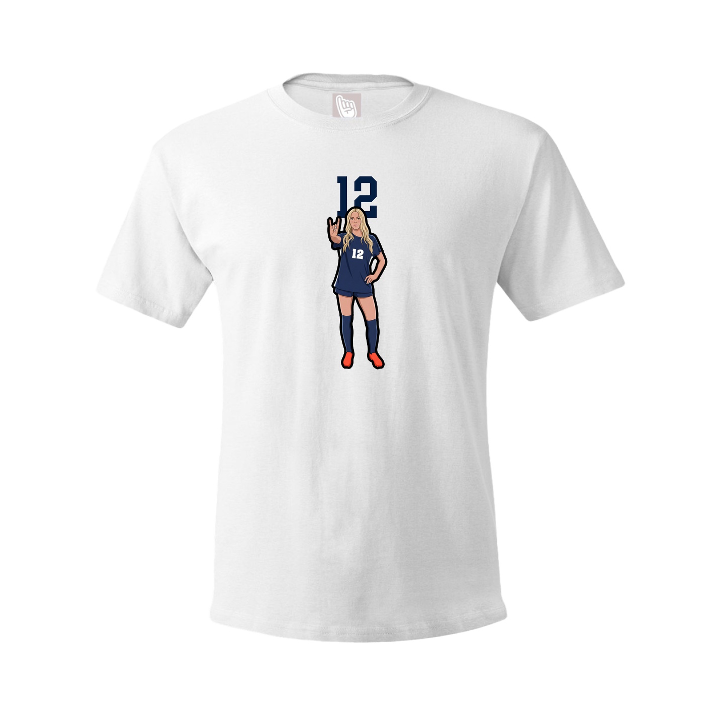 Tee — Number Top in White