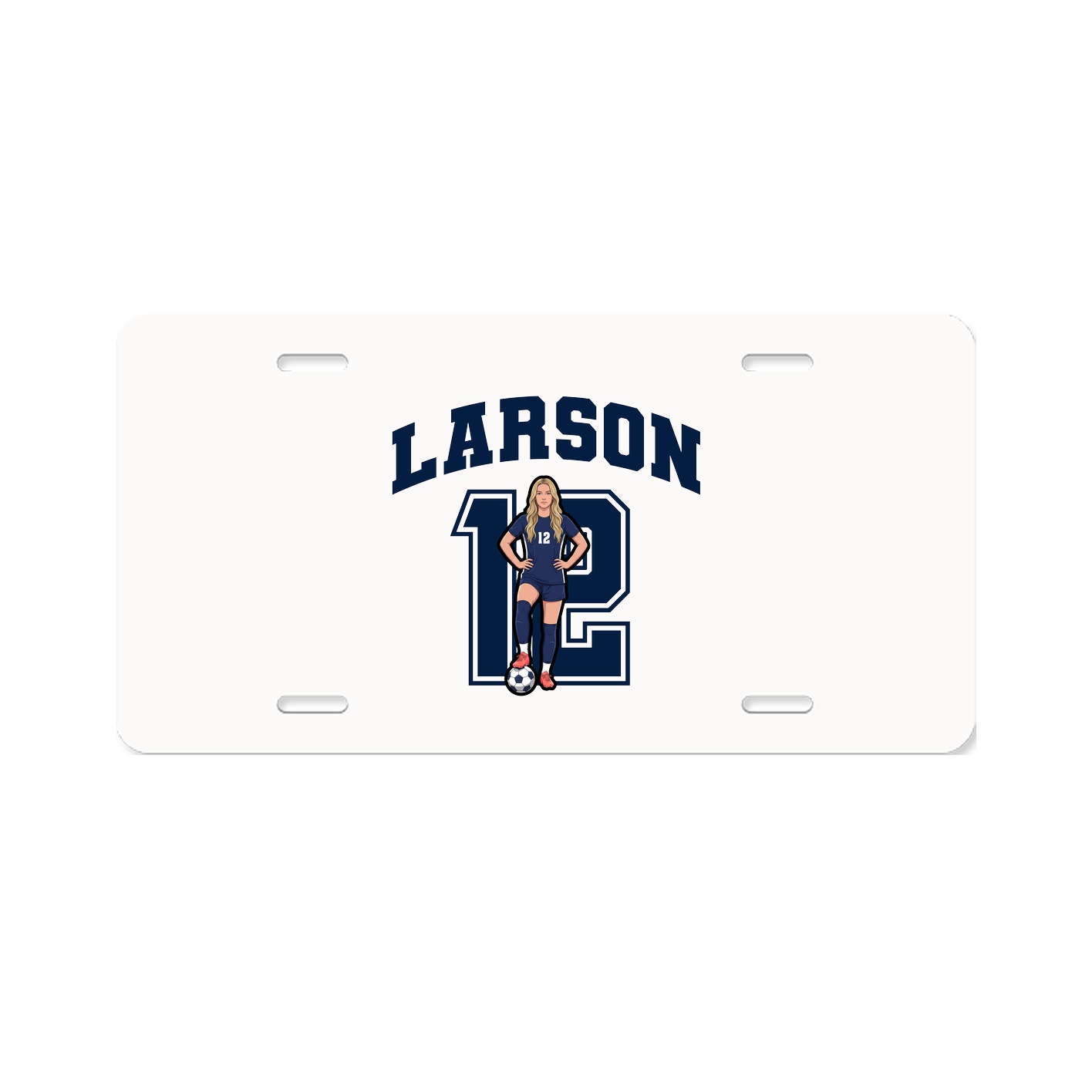 License Plate — Number in Classic