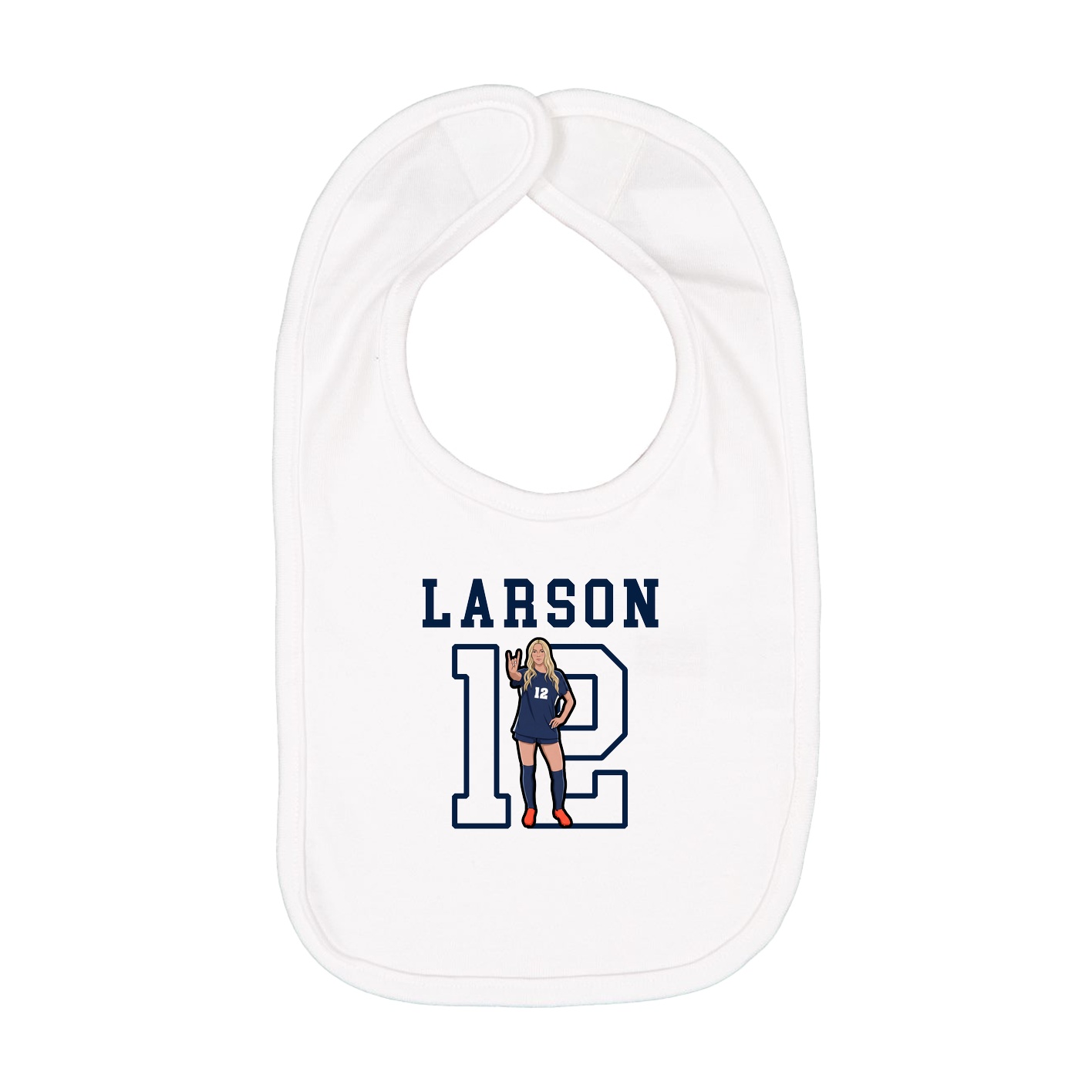 Infant Bib — Shirsey in White