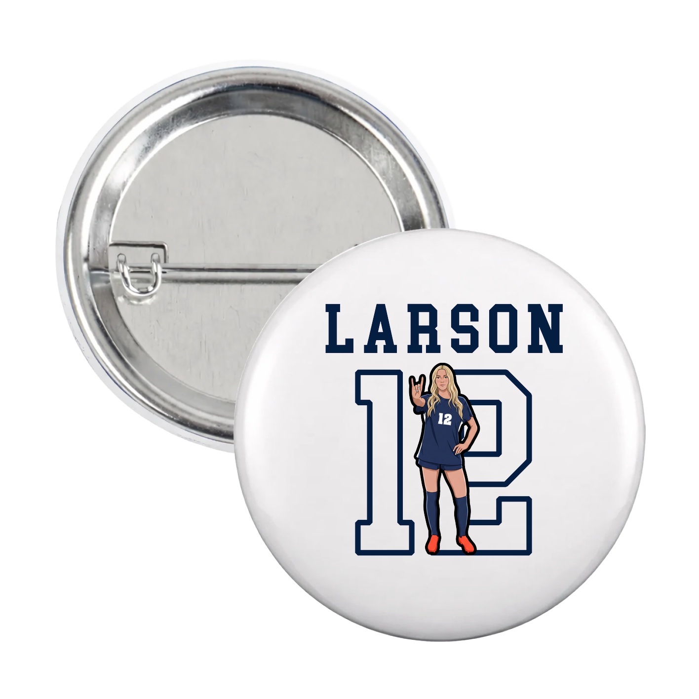 Game Day Button — Shirsey in White