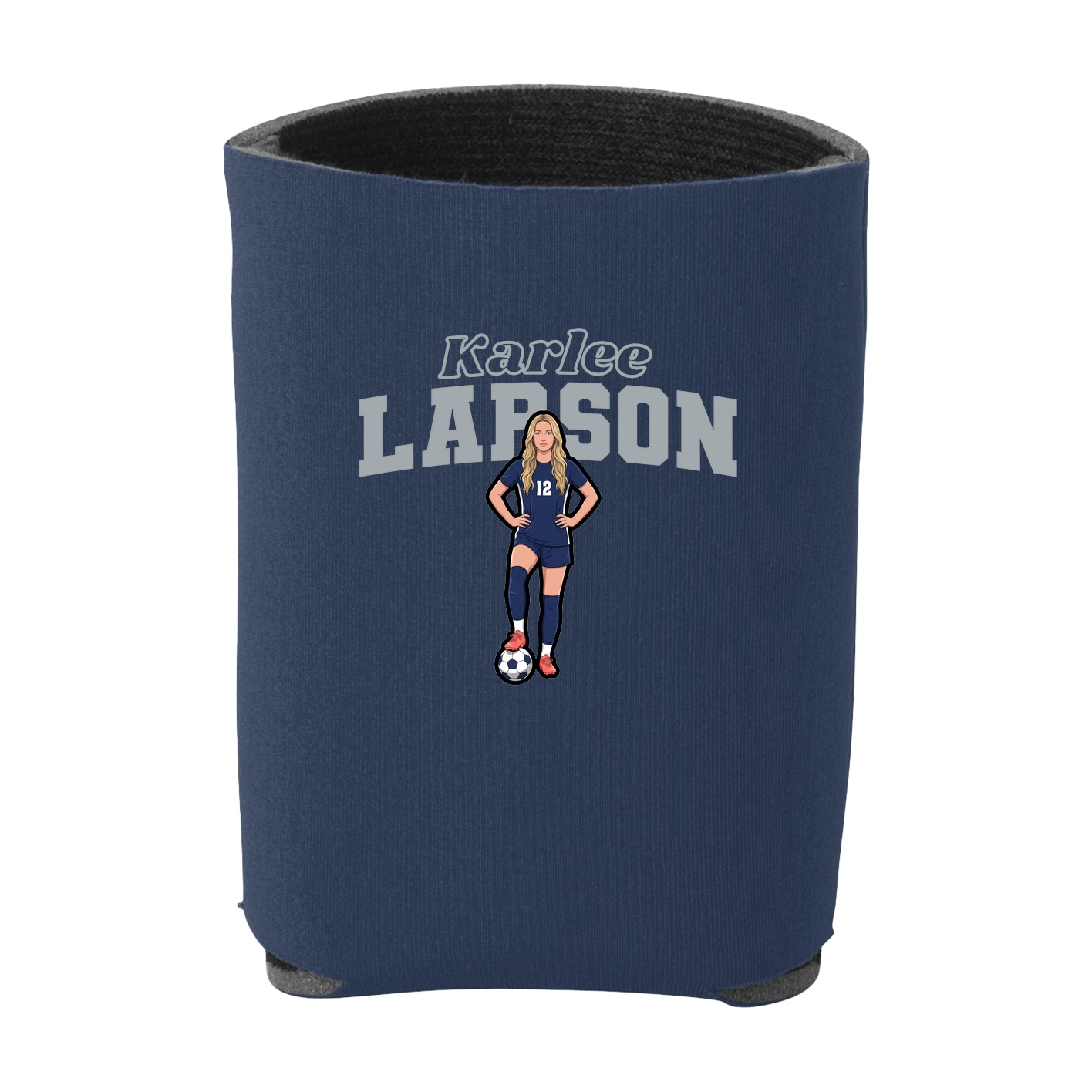 Can Holder — Name Arch in Navy