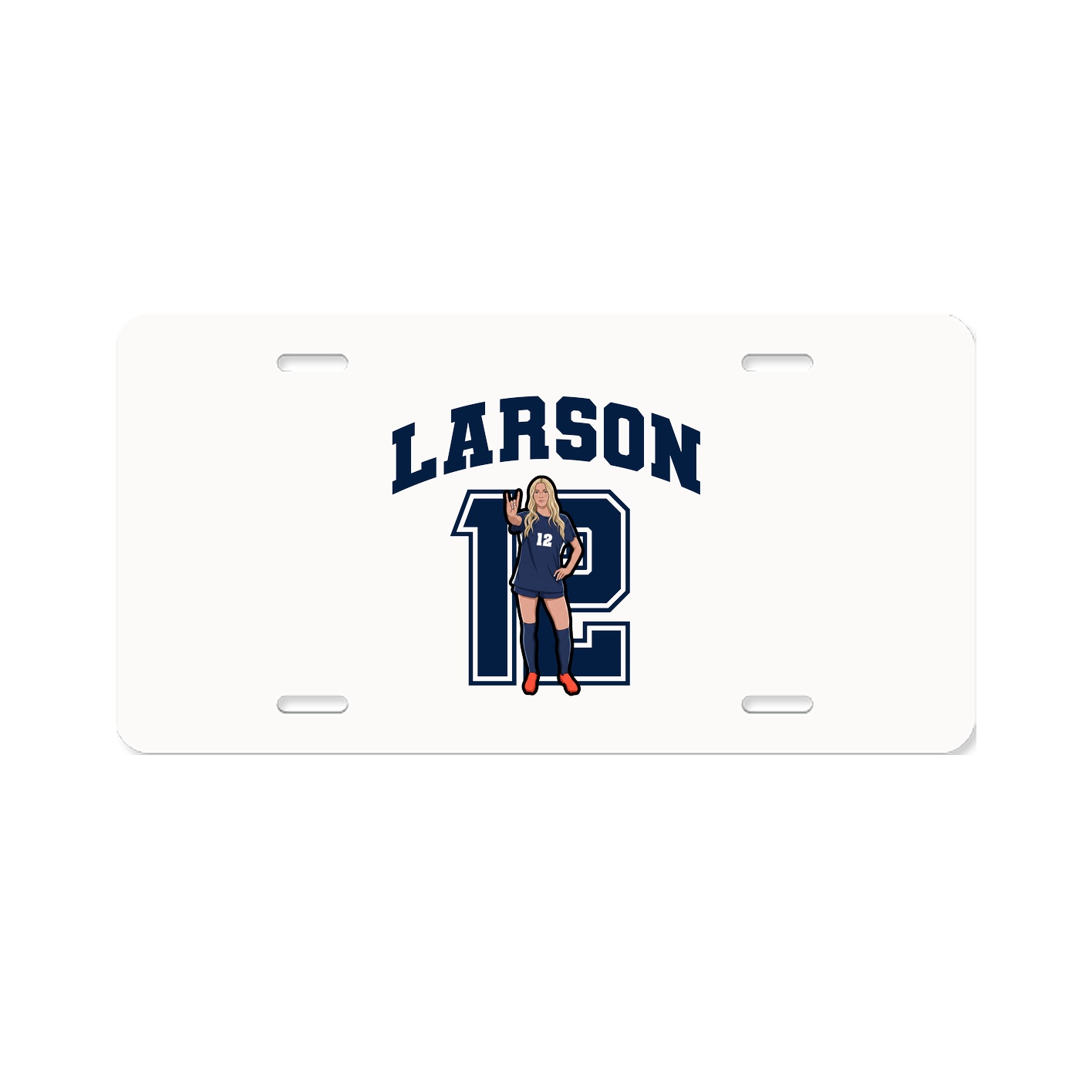 License Plate — Number in Classic
