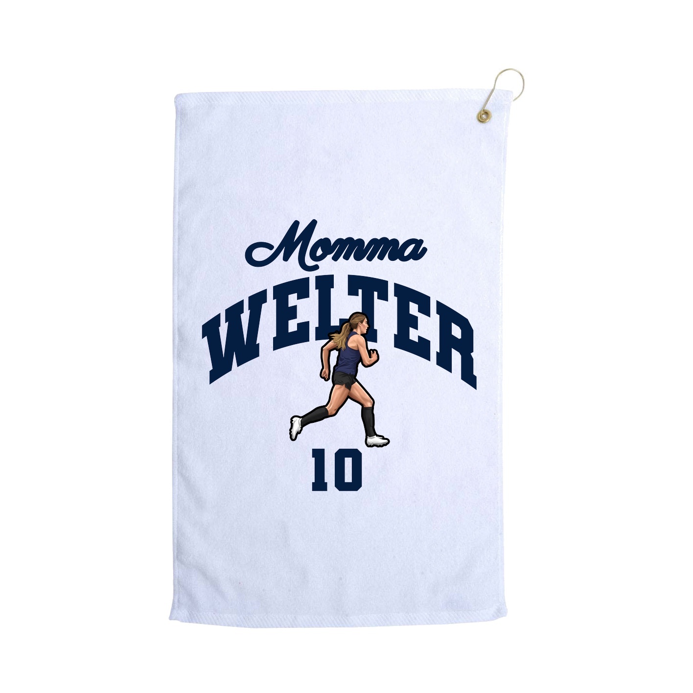 Golf Towel — Mothers Day Arch in White