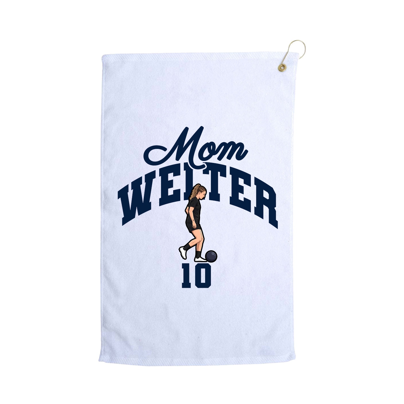 Golf Towel — Mothers Day Arch in White
