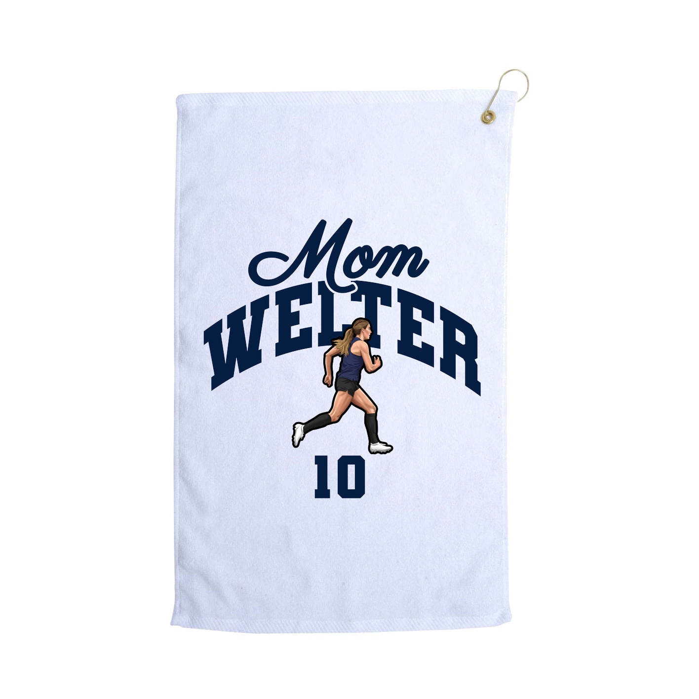 Golf Towel — Mothers Day Arch in White