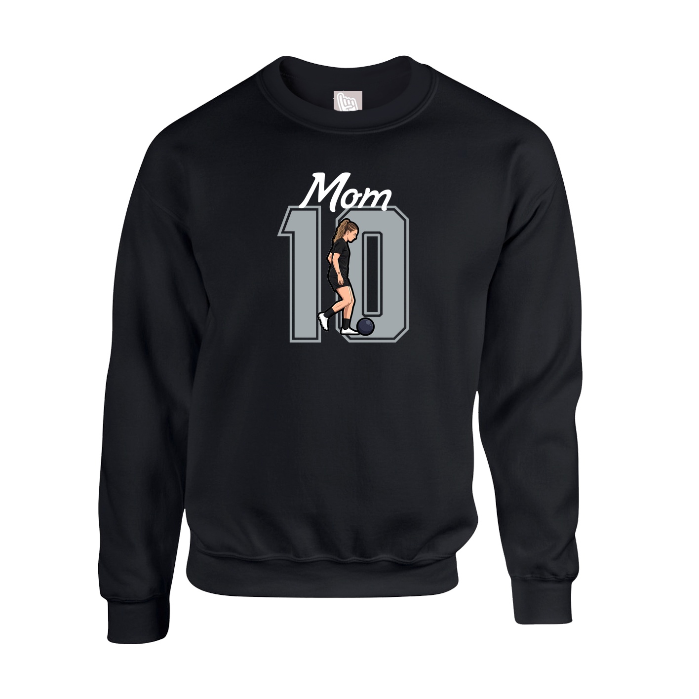 Fleece Crew — Mothers Day Shirsey in Black