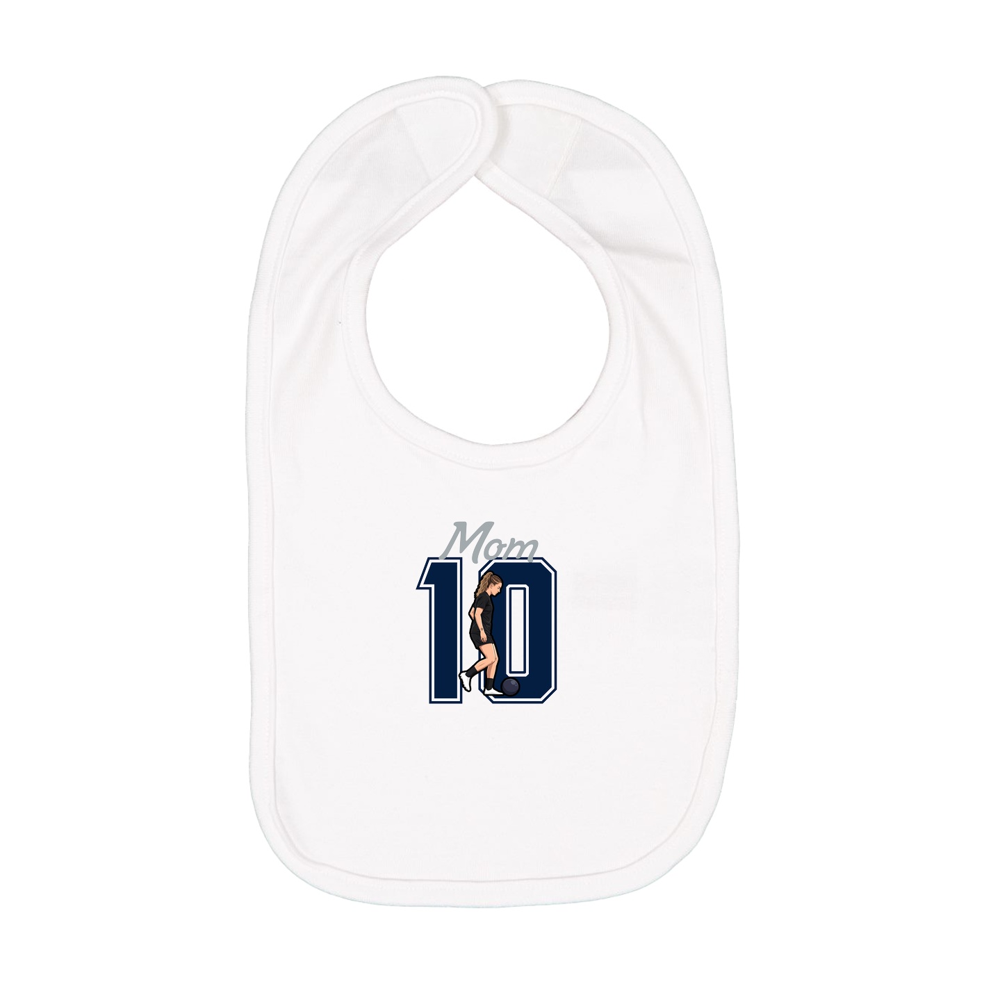 Infant Bib — Mothers Day Shirsey in White