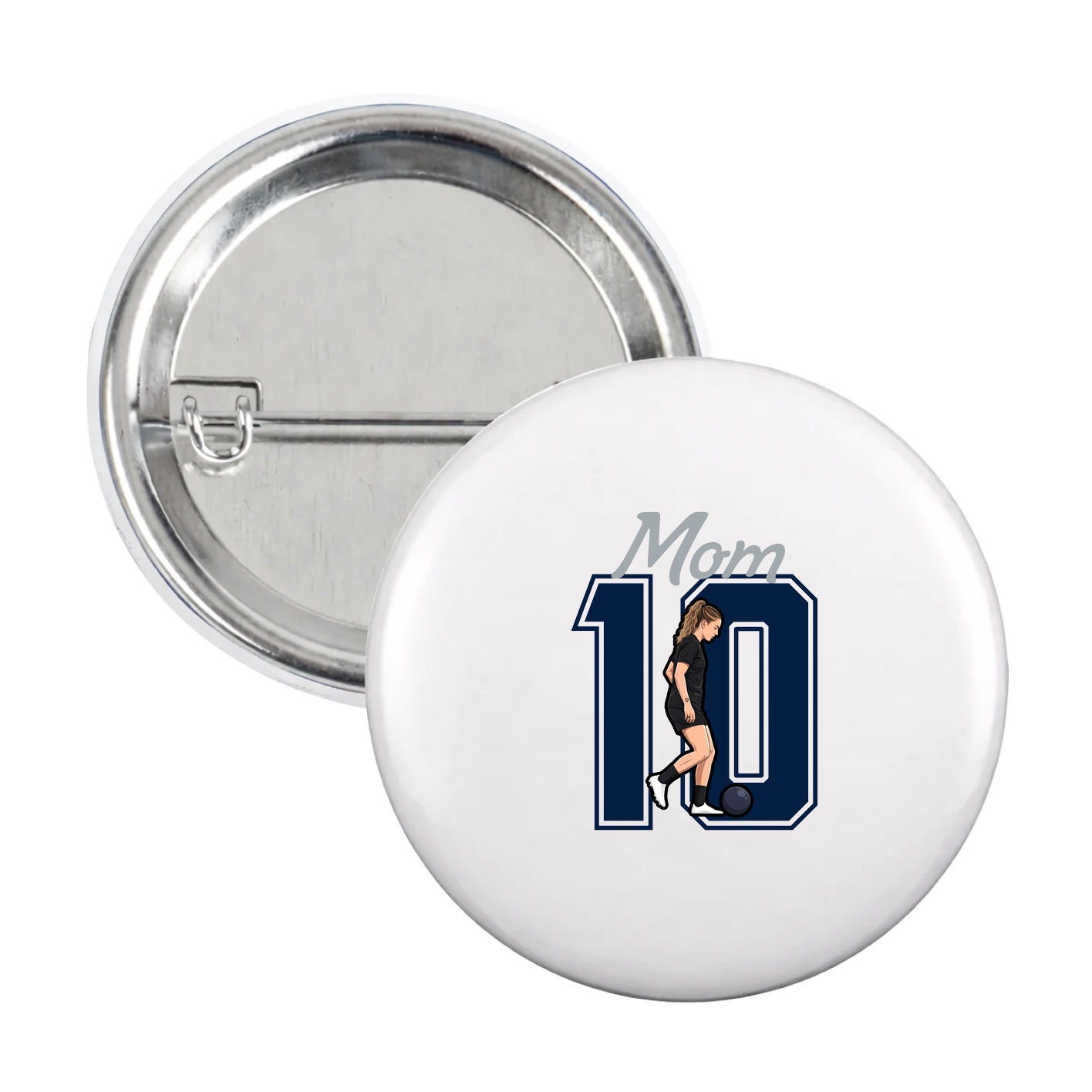 Game Day Button — Mothers Day Shirsey in White