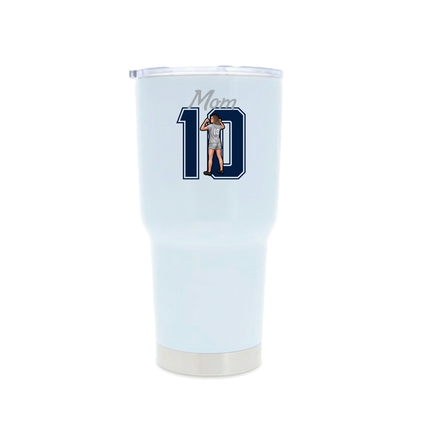 30oz Stainless Steel Tumbler — Mothers Day Shirsey in White