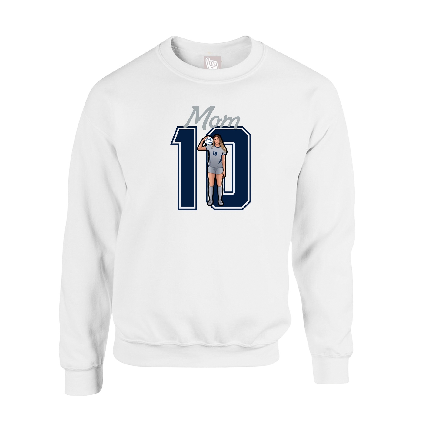 Fleece Crew — Mothers Day Shirsey in White